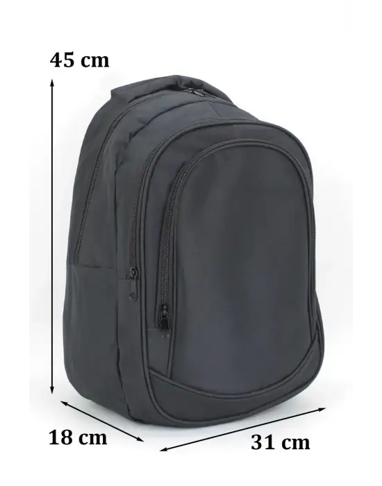 Basic Siyah Okul Sırt Çantası