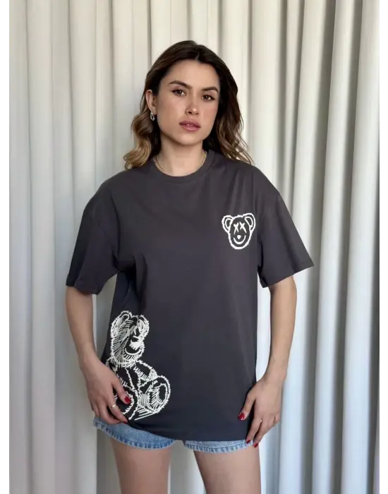 Baskılı Ayıcıklı Tişört