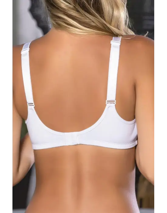 Beyaz Anne İçin Konforlu Emzirme Sütyeni,pamuklutelsiz,süngersiz, Mom Bra