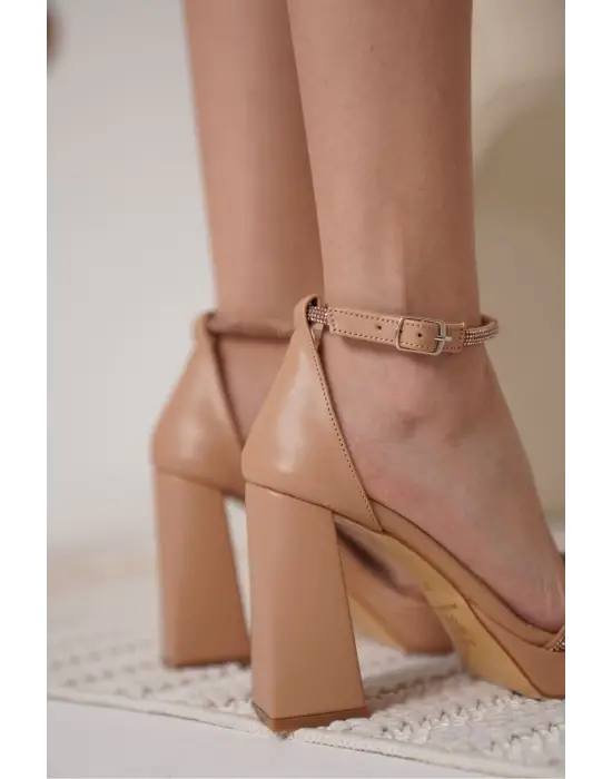 Blaire Kadın Nude Topuklu Sandalet