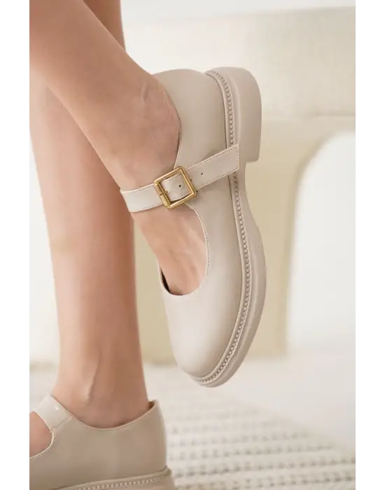 Briana Bej Gunluk Mary Jane Ayakkabı