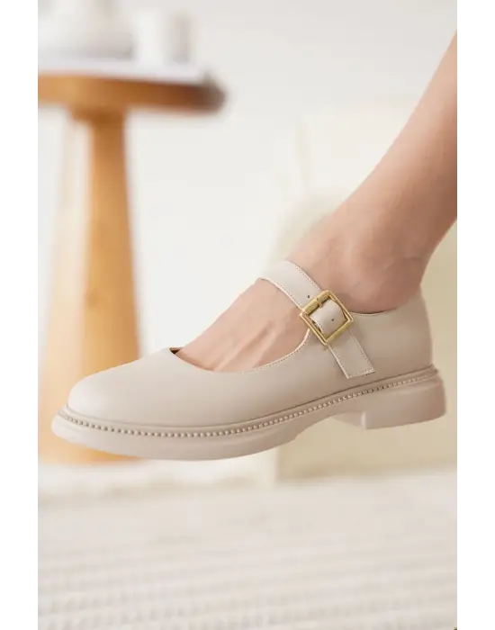 Briana Bej Gunluk Mary Jane Ayakkabı