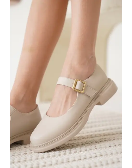 Briana Bej Gunluk Mary Jane Ayakkabı