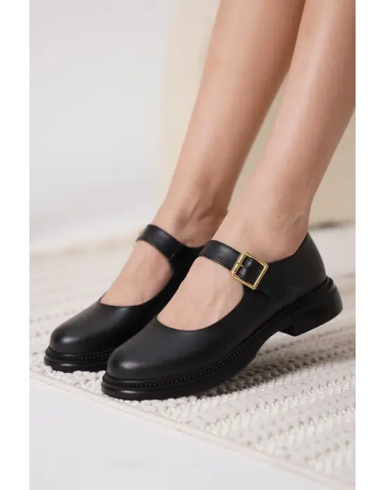 Briana Siyah Gunluk Mary Jane Ayakkabı