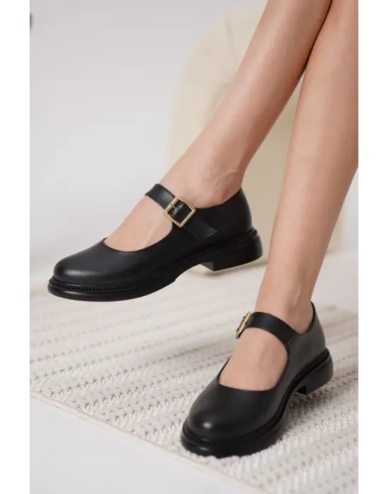 Briana Siyah Gunluk Mary Jane Ayakkabı