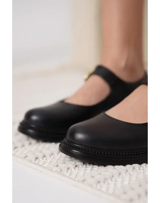 Briana Siyah Gunluk Mary Jane Ayakkabı