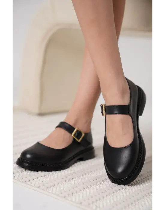 Briana Siyah Gunluk Mary Jane Ayakkabı
