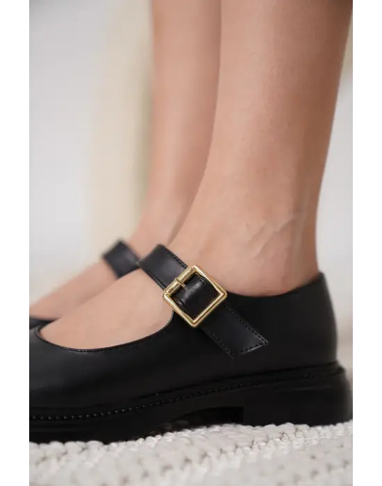 Briana Siyah Gunluk Mary Jane Ayakkabı