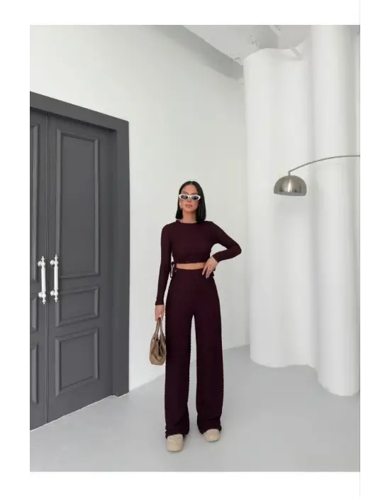 Bubble Alt Üst Takım Bordo Pt510446