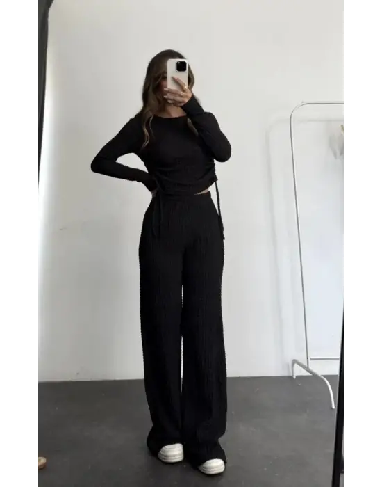 Bubble Alt Üst Takım Siyah Pt510446