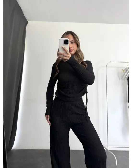 Bubble Alt Üst Takım Siyah Pt510446