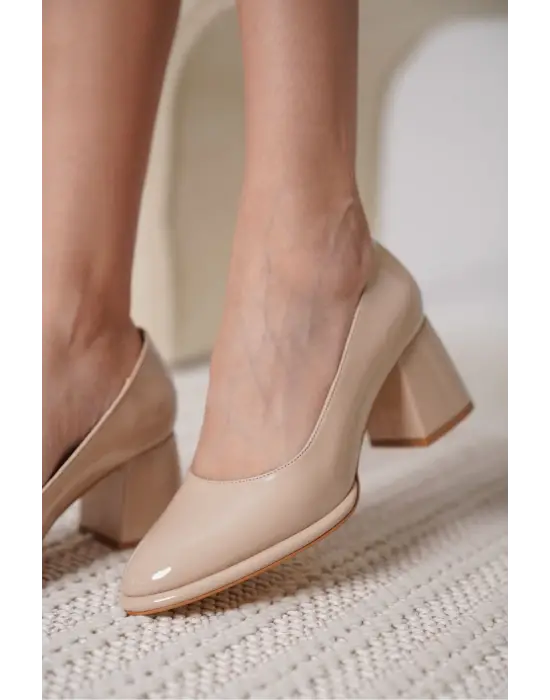 Candie Nude Rugan Kadın Stiletto