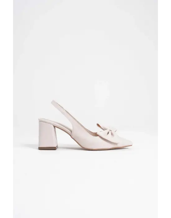 Candy Bej Kadın Topuklu Ayakkabı