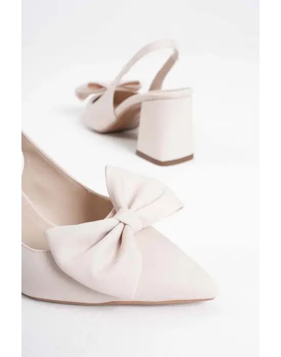 Candy Bej Kadın Topuklu Ayakkabı