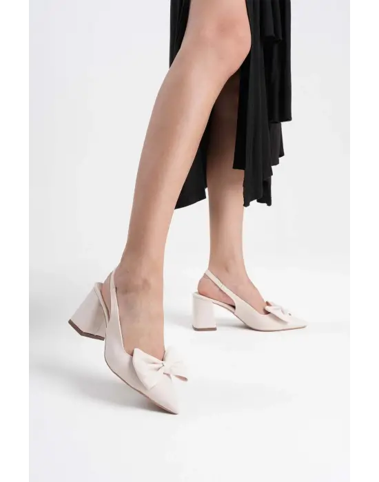 Candy Bej Kadın Topuklu Ayakkabı