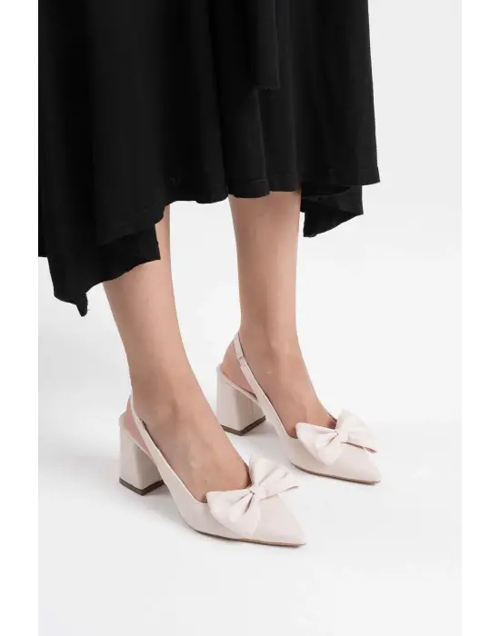 Candy Bej Kadın Topuklu Ayakkabı