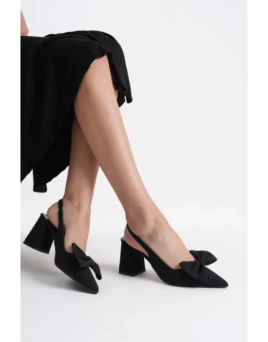 Candy Siyah Kadın Topuklu Ayakkabı