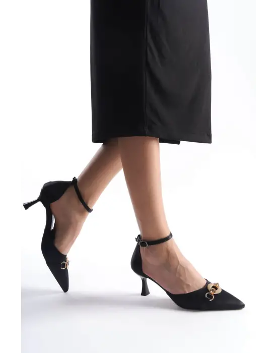 Celia Kadın Siyah Topuklu Ayakkabı