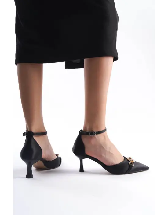 Celia Kadın Siyah Topuklu Ayakkabı