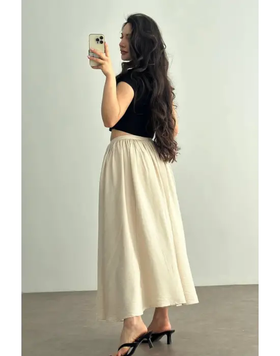 Cepli Keten Etek Bej Kz24