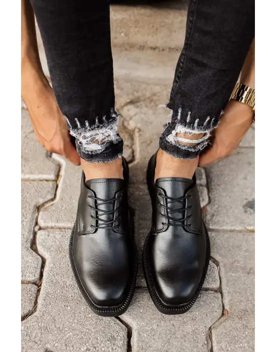 TB001 FST Classic Lace Erkek Ayakkabı SIYAH
