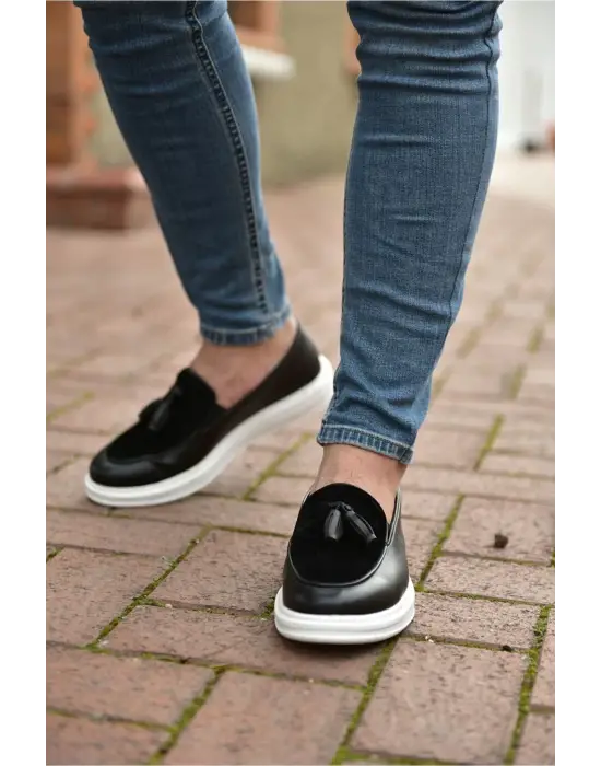TB002 CBT Loafer Pelle Erkek Ayakkabı SIYAH
