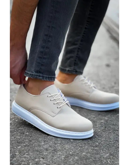 TB003 CBT Pelle Classica Erkek Ayakkabı BEJ