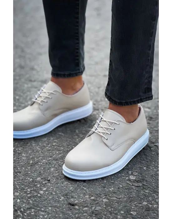 TB003 CBT Pelle Classica Erkek Ayakkabı BEJ