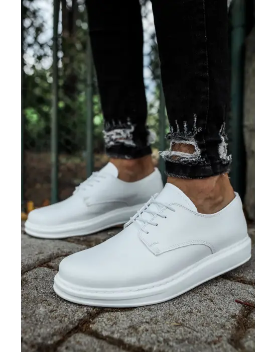 TB003 CBT Pelle Classica Erkek Ayakkabı BEYAZ