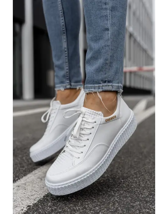 TB017 FBT Pyramid Erkek Ayakkabı BEYAZ