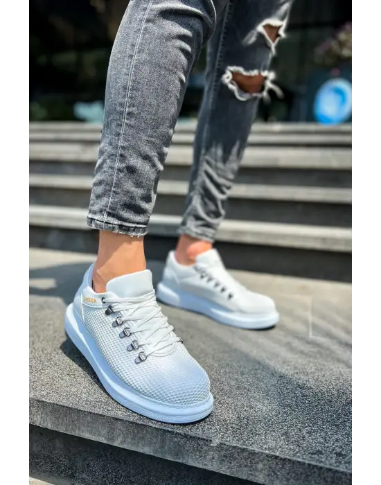 TB021 CBT Favo Erkek Ayakkabı BEYAZ
