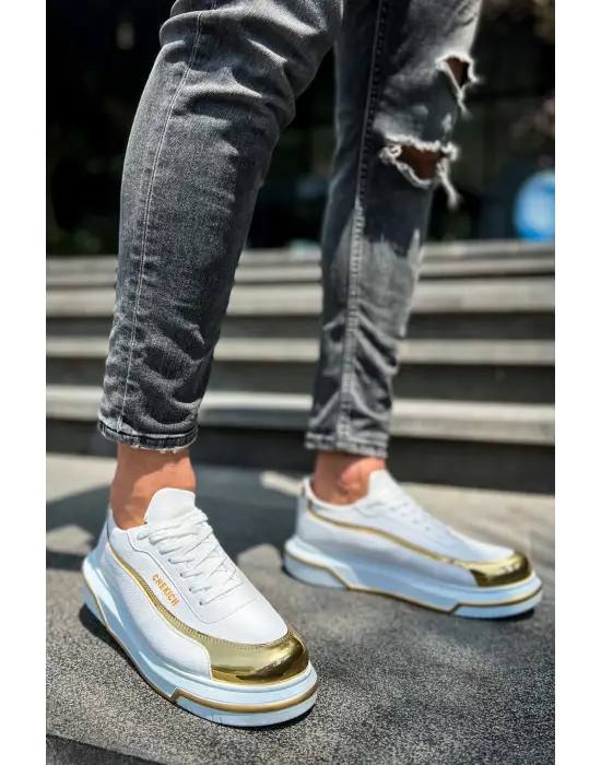 TB041 CBT Renaissance Erkek Ayakkabı BEYAZ/ALTIN