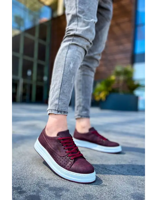 TB043 CBT Cowien Erkek Ayakkabi BORDO