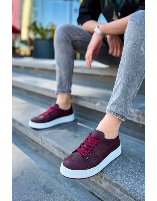 TB043 CBT Cowien Erkek Ayakkabi BORDO