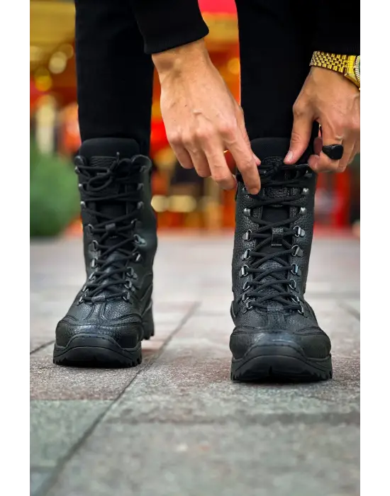 TB051 RST Scalatore Erkek Bot SIYAH