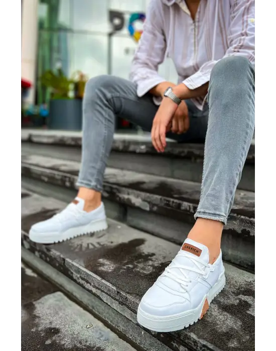 TB067 GBT Warrem Erkek Ayakkabı BEYAZ / BEYAZ