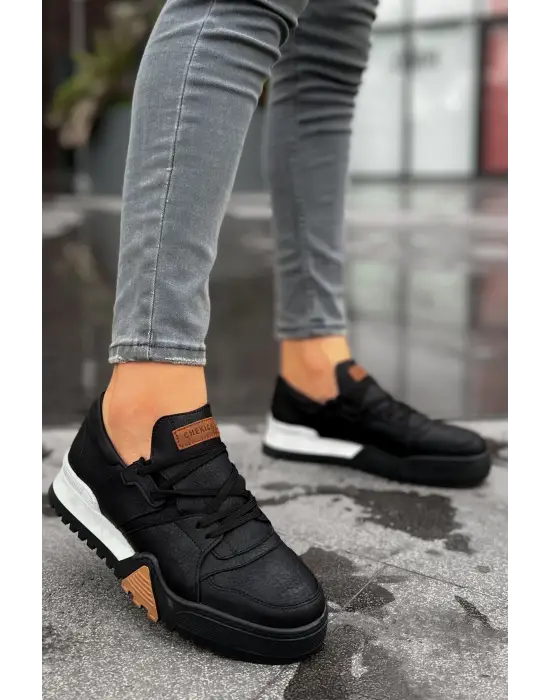 TB067 GBT Warrem Erkek Ayakkabı SIYAH/SIYAH