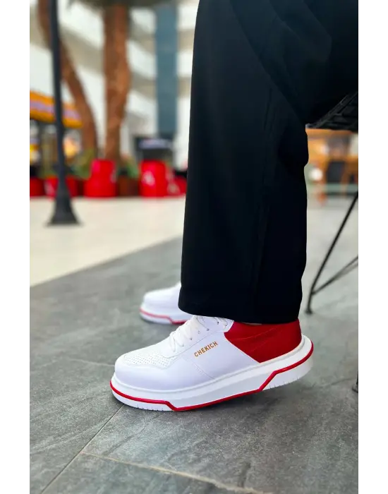 TB075 CBT Signature Erkek Ayakkabı BEYAZ/KIRMIZI