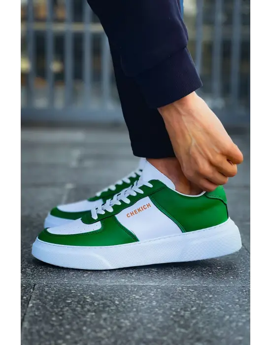 TB087 FBT Kenton Erkek Ayakkabı BEYAZ/YESIL