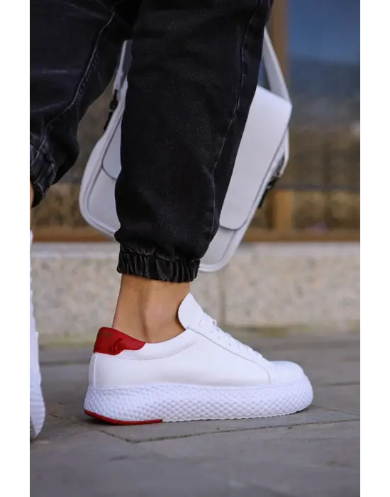 TB107 CBT Felibord Erkek Ayakkabı BEYAZ/KIRMIZI
