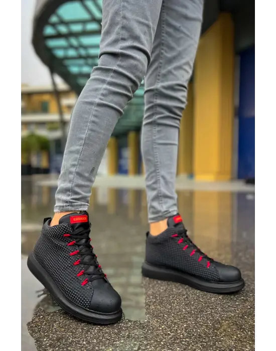 TB111 GST Milano Erkek Bot SIYAH/KIRMIZI