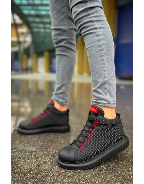 TB111 GST Milano Erkek Bot SIYAH/KIRMIZI