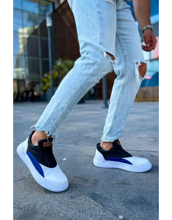 TB115 CBT Literide Erkek Ayakkabı BEYAZ/SAX MAVI/SIYAH