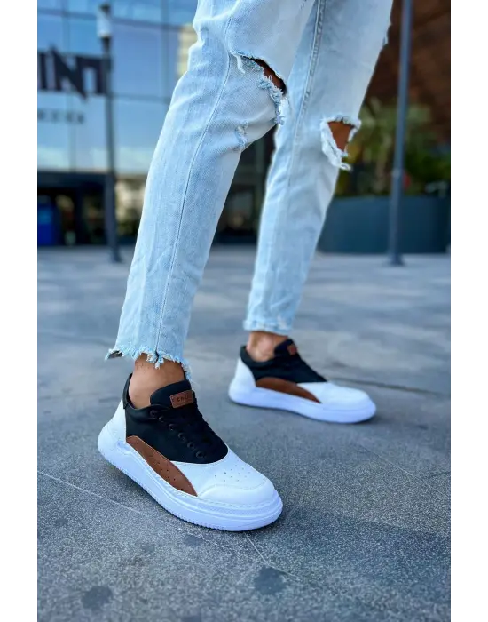 TB115 CBT Literide Erkek Ayakkabı BEYAZ/TABA/SIYAH