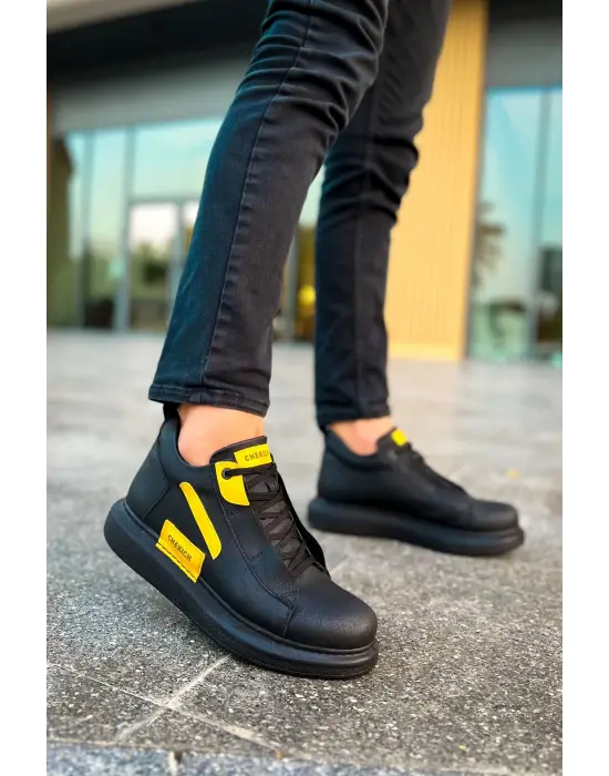 TB131 GST Frogner Erkek Bot SIYAH - SARI