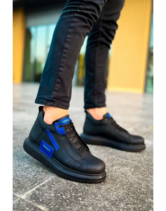 TB131 GST Frogner Erkek Bot SIYAH/SAX MAVI