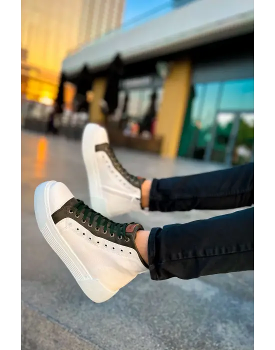 TB167 GBT Blazer Erkek Bot BEYAZ / HAKI