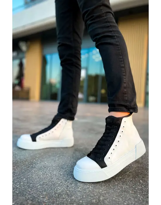 TB167 GBT Blazer Erkek Bot BEYAZ/SIYAH