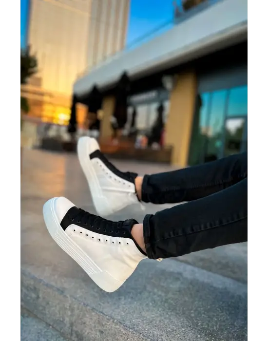 TB167 GBT Blazer Erkek Bot BEYAZ/SIYAH