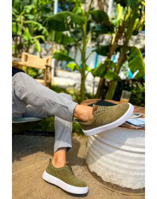 TB173 KBT Velluto Erkek Ayakkabı HAKI